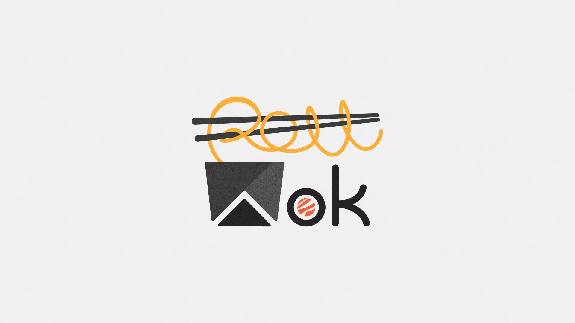 Разработка логотипа суши-бара «Roll Wok Club» в Весьегонске