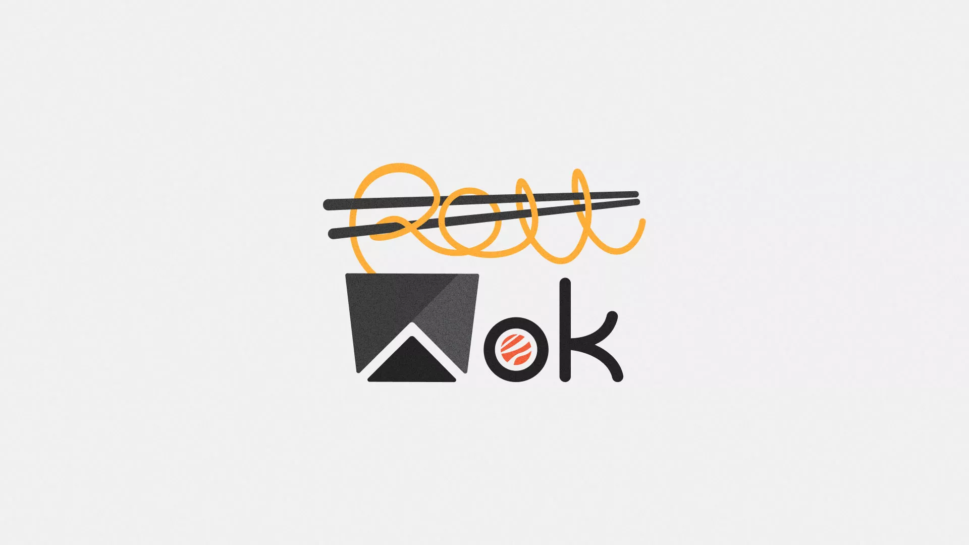 Разработка логотипа в Весьегонске для суши-бара «Roll Wok Club»